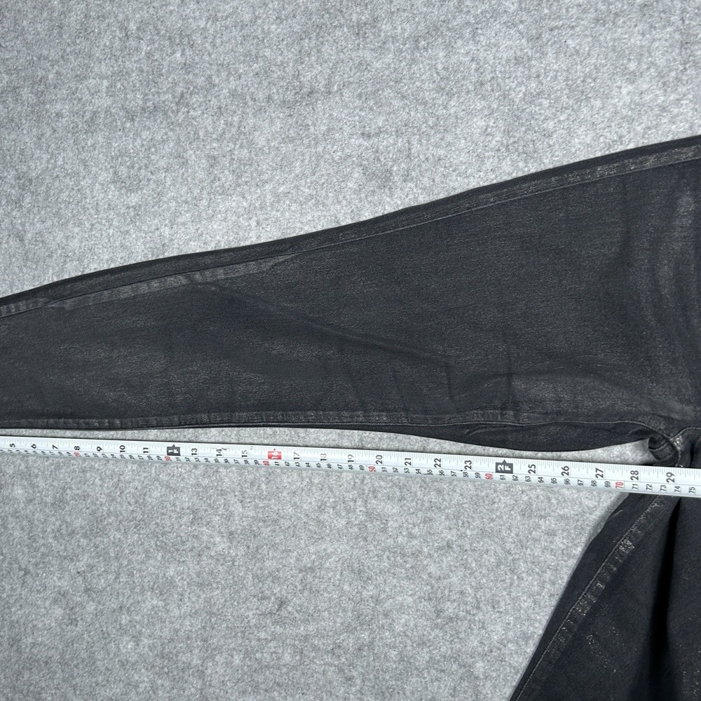 Lauren Ralph Lauren Jeans Womens Size 6 30x29 Black Classic Skinny Waxed - Picture 9 of 16